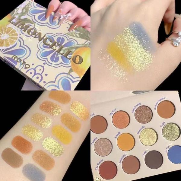 eye shadow 12-color eyeshadow lemon palette twelve-color earth color pearly matte glitter makeup
eye shadow 12-color eyeshadow lemon palette twelve-color earth color pearly matte glitter makeup