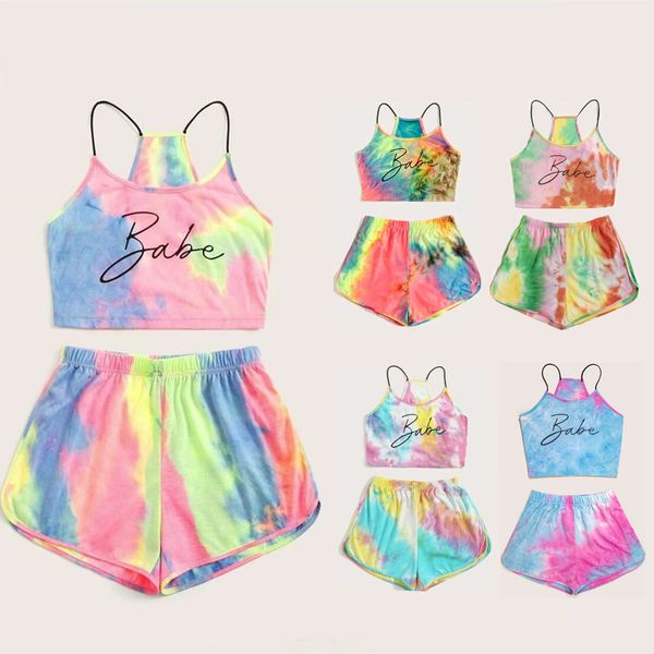 stylish sports suit 2021 tie dye letter print suspender tracksuits shorts for women, Gray
stylish sports suit 2021 tie dye letter print suspender tracksuits shorts for women, Gray