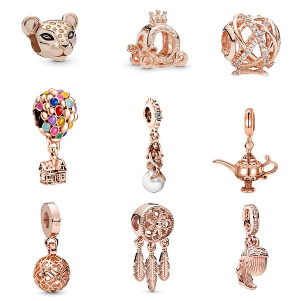 s925 sterling silver rose gold dream catcher carriage beads charm adapting original pandora charms bracelet diy jewelry for women, Bronze;silver
s925 sterling silver rose gold dream catcher carriage beads charm adapting original pandora charms bracelet diy jewelry for women, Bronze;silver