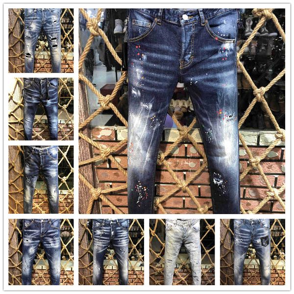 2021 summer classic hole men's jeans holed motorcycle rock tight slim striped fashion pants size 28-30-32-34-36-38 t43, Blue
2021 summer classic hole men's jeans holed motorcycle rock tight slim striped fashion pants size 28-30-32-34-36-38 t43, Blue