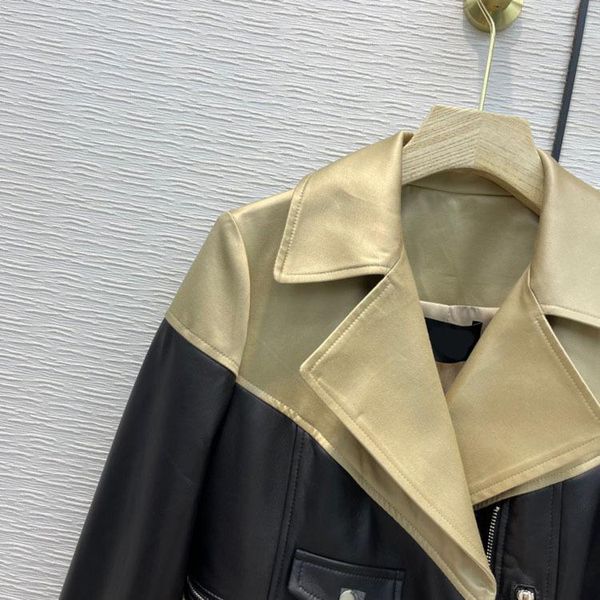 women's trench coats fashion fake 2 piece for women 100% sheepskin 3d cut contrast slim long jackets lady winter 2021, Tan;black
women's trench coats fashion fake 2 piece for women 100% sheepskin 3d cut contrast slim long jackets lady winter 2021, Tan;black