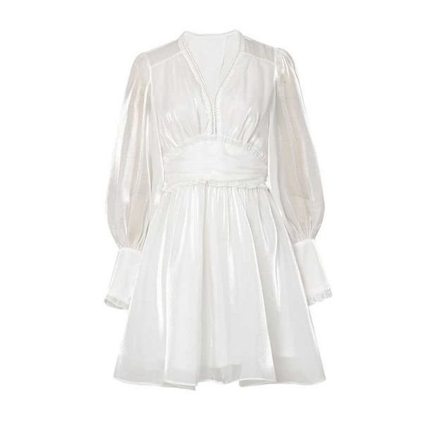 perhaps u v neck lantern sleeve white black solid satin mini dress long sleeve d2196 210529, Black;gray
perhaps u v neck lantern sleeve white black solid satin mini dress long sleeve d2196 210529, Black;gray