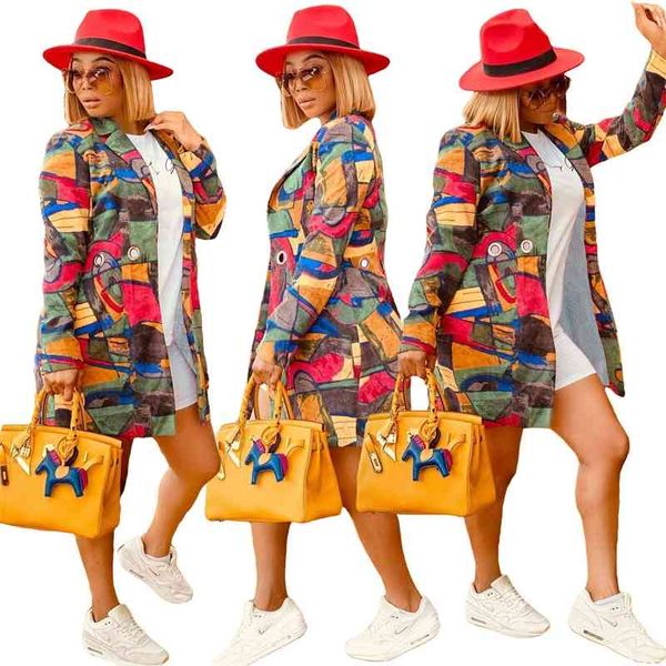 autumn selling women fashion casual female's lapel collar sleeve graffiti printing long coats streetwear party, Tan;black
autumn selling women fashion casual female's lapel collar sleeve graffiti printing long coats streetwear party, Tan;black