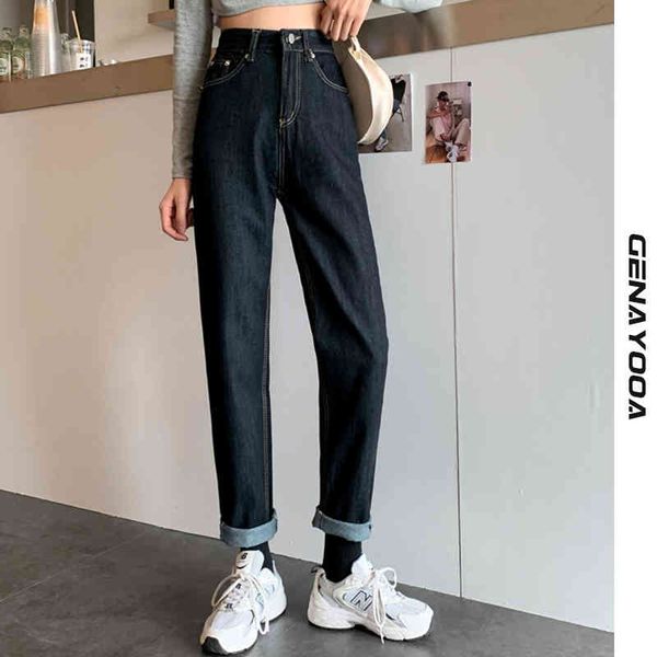 genayooa black boyfriend for women casual high waist wide leg jeans streetwear loose pants mujer autumn korean fashion 210417, Blue
genayooa black boyfriend for women casual high waist wide leg jeans streetwear loose pants mujer autumn korean fashion 210417, Blue