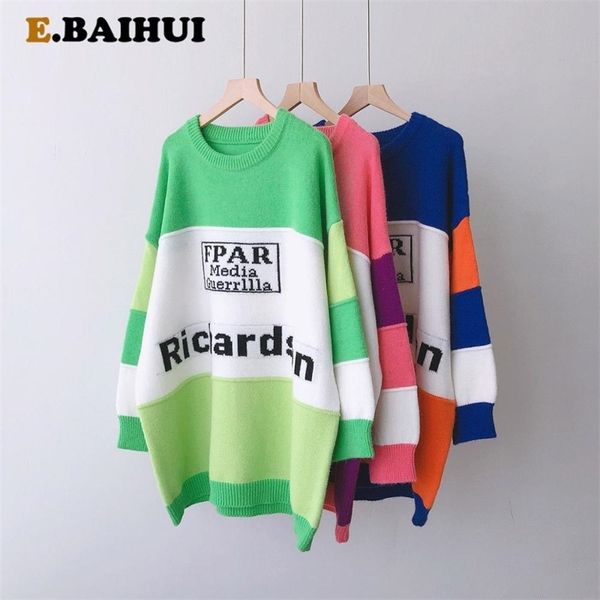 ebaihui autumn winter o neck women sweaters long sleeve casual knitted jumpers pullover oversized 210522, White;black
ebaihui autumn winter o neck women sweaters long sleeve casual knitted jumpers pullover oversized 210522, White;black