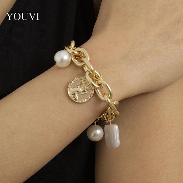 goth twisted chains bracelet for women bohemia pearl portrait coin tassel lovers men bangels jewelry 2021 fashion link, chain, Black
goth twisted chains bracelet for women bohemia pearl portrait coin tassel lovers men bangels jewelry 2021 fashion link, chain, Black