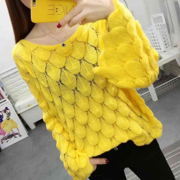 women's sweater summer knitwear cutout thin loose large size solid color sleeve pullover 210527, White;black
women's sweater summer knitwear cutout thin loose large size solid color sleeve pullover 210527, White;black