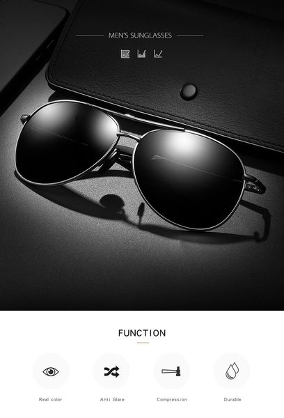 fashion men and women sunglasses polarized light color film night vision uv protection 400, White;black
fashion men and women sunglasses polarized light color film night vision uv protection 400, White;black
