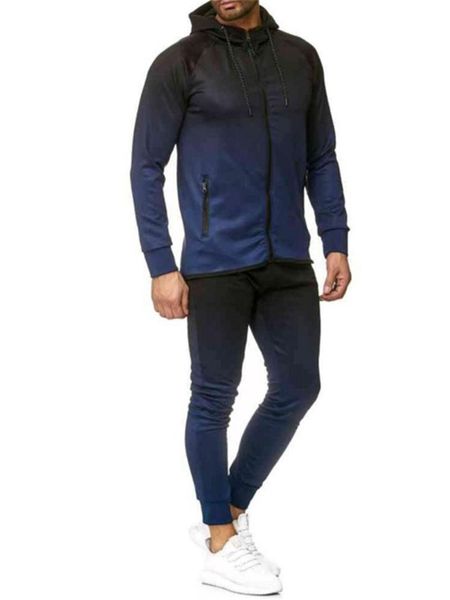 men's tracksuits 2 pieces sets tracksuit men 2021 spring brand gradient color hoodies sweatshirt +drawstring pants sport suits size 3xl, Gray
men's tracksuits 2 pieces sets tracksuit men 2021 spring brand gradient color hoodies sweatshirt +drawstring pants sport suits size 3xl, Gray