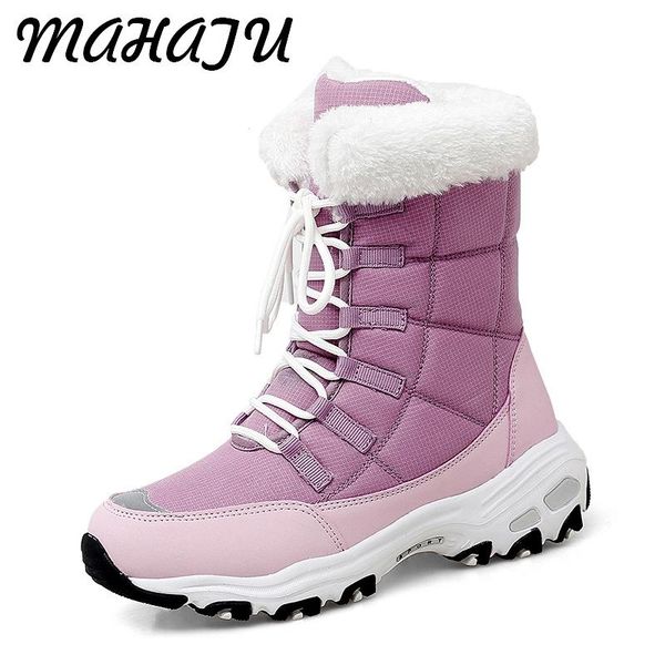 boots quality waterproof winter women keep warm mid-calf snow ladies lace-up comfortable short outdoor sneakers, Black
boots quality waterproof winter women keep warm mid-calf snow ladies lace-up comfortable short outdoor sneakers, Black