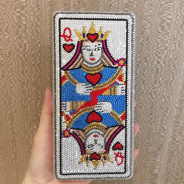 arrival crystal poker card evening clutch bags luxury women's multi-colored diamond chain mini party purse
arrival crystal poker card evening clutch bags luxury women's multi-colored diamond chain mini party purse