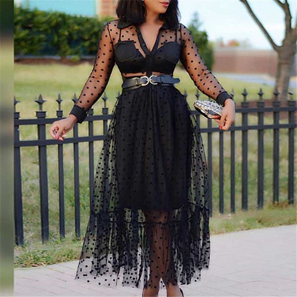 women black mesh two pieces set polka dot see through transparent shirts tulle skirts lining elastic waist pleated jupes 210708, White
women black mesh two pieces set polka dot see through transparent shirts tulle skirts lining elastic waist pleated jupes 210708, White