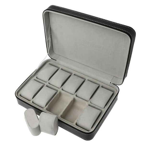 watch boxes & cases 10 grids bracelet portable display protective storage box tray organizer jewelry case collection pu leather professional, Black;blue
watch boxes & cases 10 grids bracelet portable display protective storage box tray organizer jewelry case collection pu leather professional, Black;blue