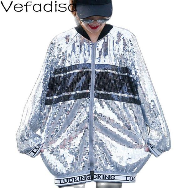 women's jackets vefadisa black streetwear full sequins women coat 2021 autumn letter print fashion patchwork female qyf5919, Black;brown
women's jackets vefadisa black streetwear full sequins women coat 2021 autumn letter print fashion patchwork female qyf5919, Black;brown