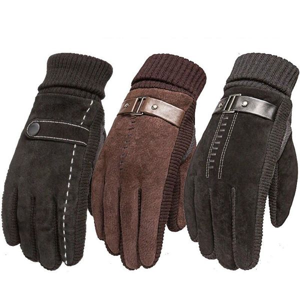 cycling gloves leather for men windproof and waterproof motorcycle slip-proof thickened warm touch screen, Black
cycling gloves leather for men windproof and waterproof motorcycle slip-proof thickened warm touch screen, Black
