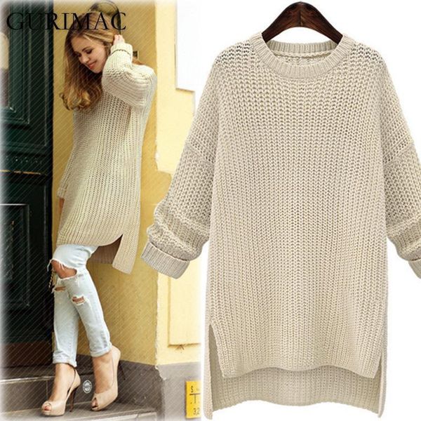 women's sweaters gurimac casual solid knitted sweater women autumn winter white elegant o-neck cotton long pullovers sleeves 14n7, White;black
women's sweaters gurimac casual solid knitted sweater women autumn winter white elegant o-neck cotton long pullovers sleeves 14n7, White;black