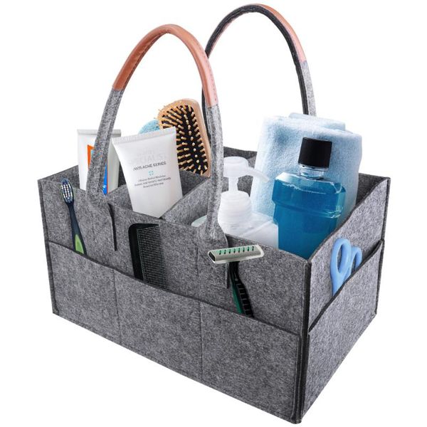 felt cloth storage bag portable holder shower basket foldable nursery car for wipes toys tote cosmetic bags & cases
felt cloth storage bag portable holder shower basket foldable nursery car for wipes toys tote cosmetic bags & cases