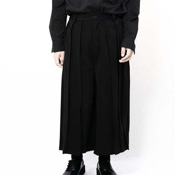 men's pants spring and autumn wide leg cupskirt 100 pleated pure flared super loose japanese, Black
men's pants spring and autumn wide leg cupskirt 100 pleated pure flared super loose japanese, Black