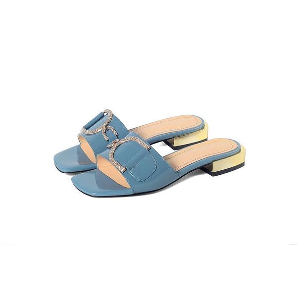 slippers genuine leather women low heels open toe party wedding shoes woman beige blue summer sandals, Black
slippers genuine leather women low heels open toe party wedding shoes woman beige blue summer sandals, Black