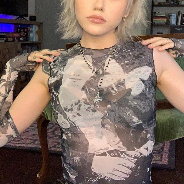 women's tanks & camis mesh goth tank print butterfly transparent black sext crop vintage printed y2k corset women summer sweats 202, White
women's tanks & camis mesh goth tank print butterfly transparent black sext crop vintage printed y2k corset women summer sweats 202, White