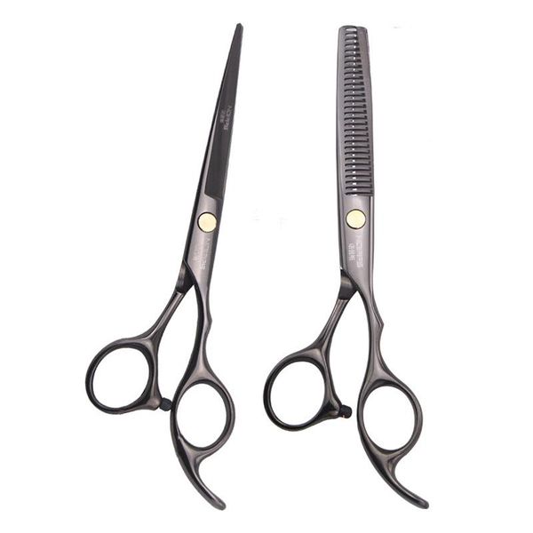 hair scissors professional 6inch black stainless steel hairdressing haircut cutting shears cut thinning barber makas
hair scissors professional 6inch black stainless steel hairdressing haircut cutting shears cut thinning barber makas