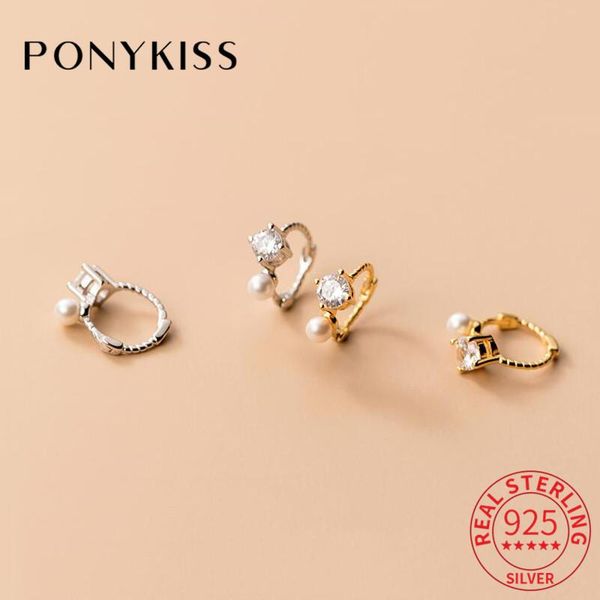 hoop & huggie ponykiss romantic 925 sterling silver square zircon pearl earrings for women anniversary fine jewelry chic accessory, Golden;silver
hoop & huggie ponykiss romantic 925 sterling silver square zircon pearl earrings for women anniversary fine jewelry chic accessory, Golden;silver
