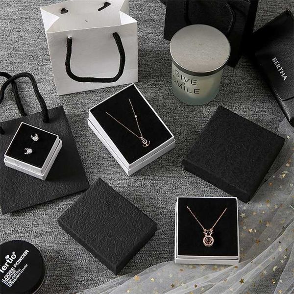 kraft jewelry box paper present ring earring pendant protection packaging display christmas gift for women can custom 211105, Black
kraft jewelry box paper present ring earring pendant protection packaging display christmas gift for women can custom 211105, Black