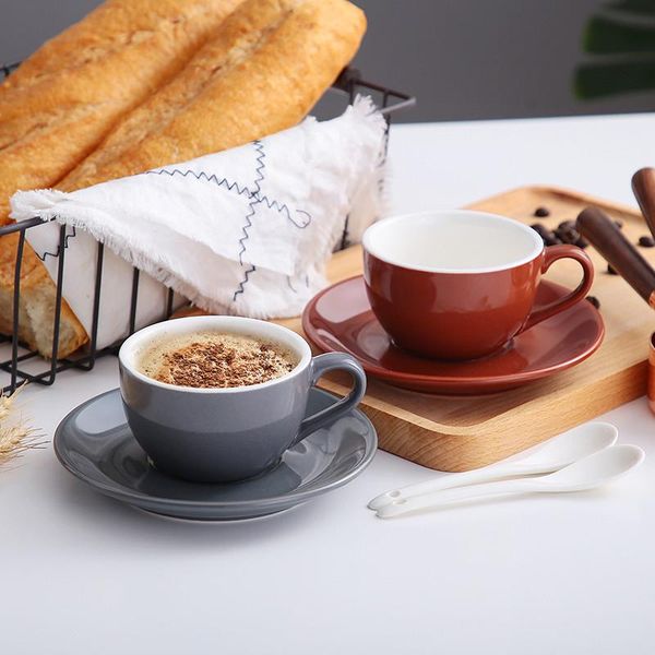 european minimalist ceramic cappuccino coffee mug with saucer set office table flower teacup latte milk cup drinkware for bar mugs
european minimalist ceramic cappuccino coffee mug with saucer set office table flower teacup latte milk cup drinkware for bar mugs