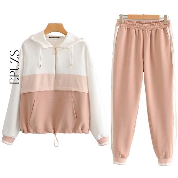 women's tracksuits female vintage contrast color baseball bomber pullover jacket women and pencil jogging pants suits two piece sets, Gray
women's tracksuits female vintage contrast color baseball bomber pullover jacket women and pencil jogging pants suits two piece sets, Gray