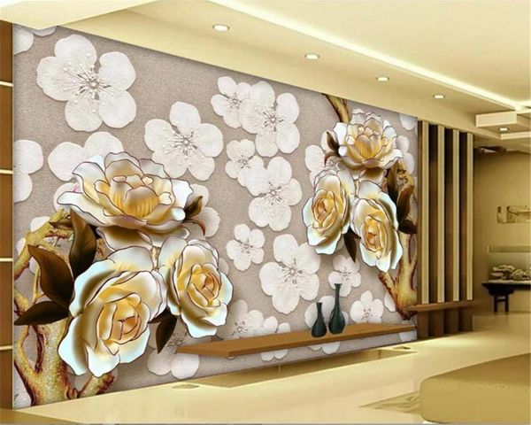 wallpapers 3d wall paper for living room custom po embossed flower tv background mural
wallpapers 3d wall paper for living room custom po embossed flower tv background mural