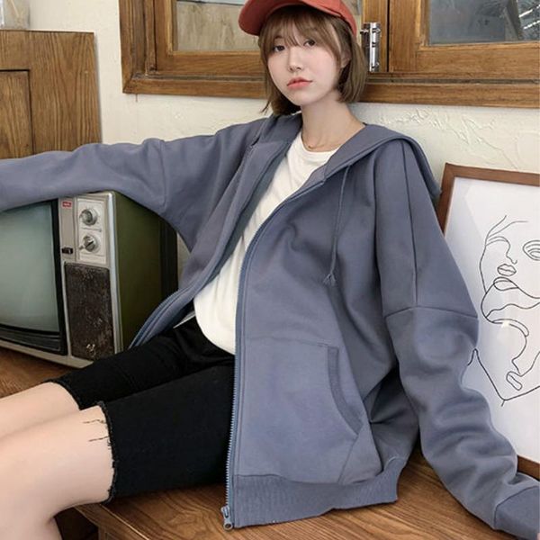 women's jackets women solid basic hooded drawstring purple loose couple boyfriend harajuku simple classic design female autumn coats, Black;brown
women's jackets women solid basic hooded drawstring purple loose couple boyfriend harajuku simple classic design female autumn coats, Black;brown