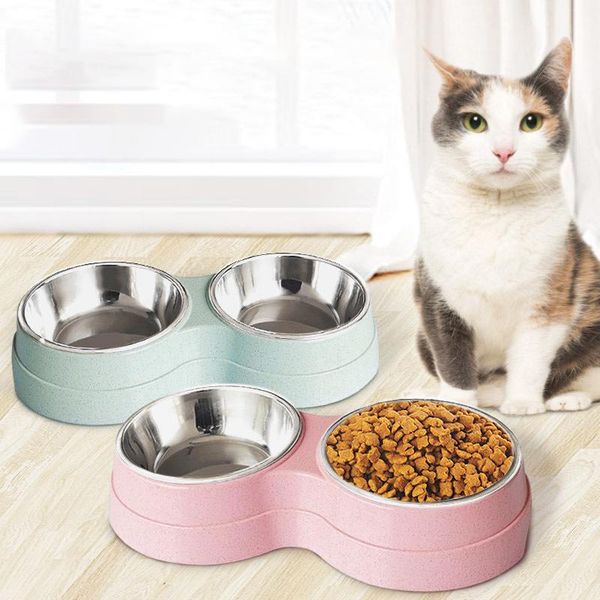 cat bowls & feeders pet feeding stainless steel dog double and drinking food water feeder for puppy dishes pets supplies
cat bowls & feeders pet feeding stainless steel dog double and drinking food water feeder for puppy dishes pets supplies