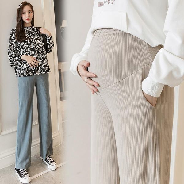 wide leg maternity pants for pregnant women trousers casual loose pregnancy clothing bottoms, White
wide leg maternity pants for pregnant women trousers casual loose pregnancy clothing bottoms, White