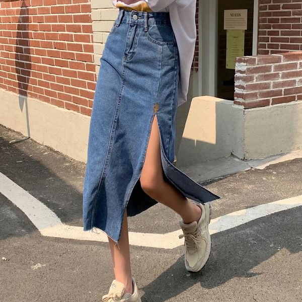 skirts spice girl split denim skirt women's mid length buttocks summer 2021 a-line high waist long, Black
skirts spice girl split denim skirt women's mid length buttocks summer 2021 a-line high waist long, Black