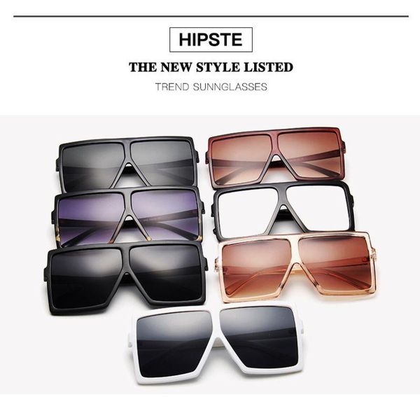 sunglasses classic oversized square plastic multicolor shades women luxury designer flat sun glasses for men big frame eyewe, White;black
sunglasses classic oversized square plastic multicolor shades women luxury designer flat sun glasses for men big frame eyewe, White;black