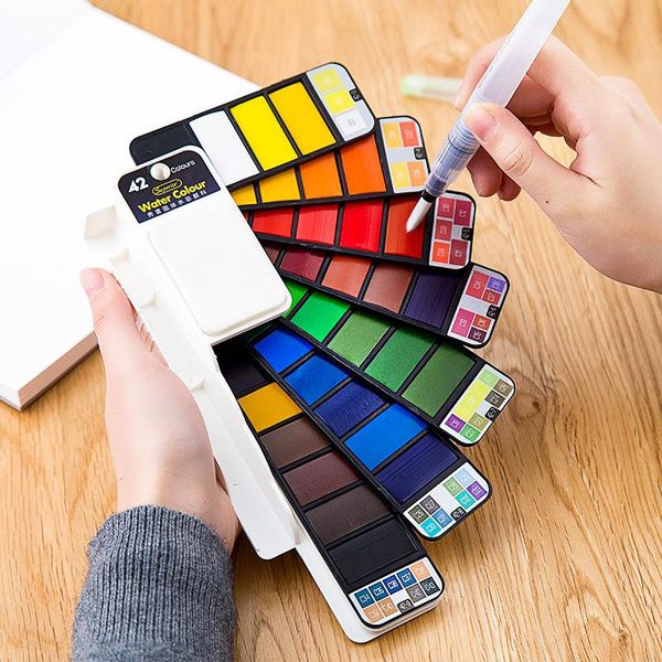gift sets 2021 foldable transparent fan-shaped solid watercolor paint 18/25/33/42 color gouache set art supplies for artist
gift sets 2021 foldable transparent fan-shaped solid watercolor paint 18/25/33/42 color gouache set art supplies for artist