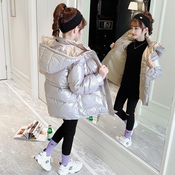 down coat 2021 winter girls cotton-padded jacket autumn clothes children korean fashion bright cloth thickened long outerwear, Blue;gray
down coat 2021 winter girls cotton-padded jacket autumn clothes children korean fashion bright cloth thickened long outerwear, Blue;gray
