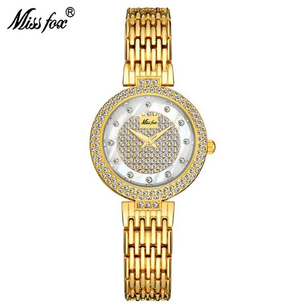 wristwatches missfox women's watches fashion full diamond hardlex dial bling casual waterproof ladies quartz wristwatch 2703, Slivery;brown
wristwatches missfox women's watches fashion full diamond hardlex dial bling casual waterproof ladies quartz wristwatch 2703, Slivery;brown