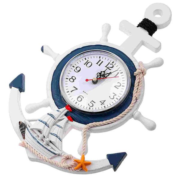 wall clocks besportble mediterranean style anchor clock sea theme nautical ship wheel hanging decoration
wall clocks besportble mediterranean style anchor clock sea theme nautical ship wheel hanging decoration