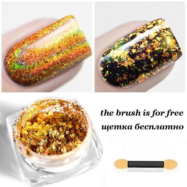 1pcs holo nail glitter powder laser 0.2g gold mirror effect pigment dust for nails uv gel polish chrome glitters 61, Silver;gold
1pcs holo nail glitter powder laser 0.2g gold mirror effect pigment dust for nails uv gel polish chrome glitters 61, Silver;gold