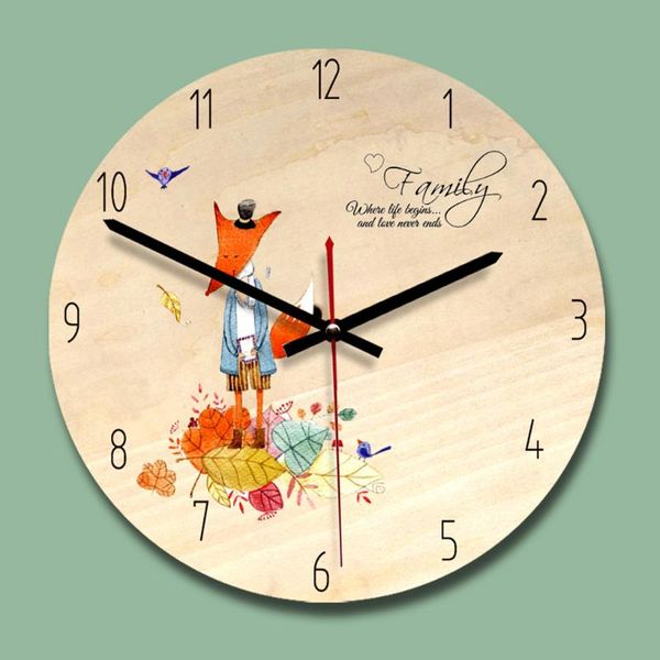 wall clocks cartoon aluminum pointers wooden dial clock non-ticking movement living room bedroom
wall clocks cartoon aluminum pointers wooden dial clock non-ticking movement living room bedroom