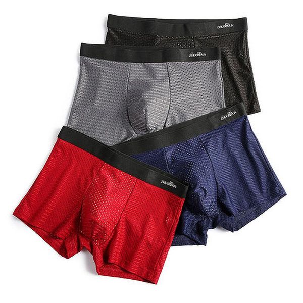 underpants 4pcs / lot men's underwear color matching waist mesh comfortable boxer shorts plus size, Black;white
underpants 4pcs / lot men's underwear color matching waist mesh comfortable boxer shorts plus size, Black;white
