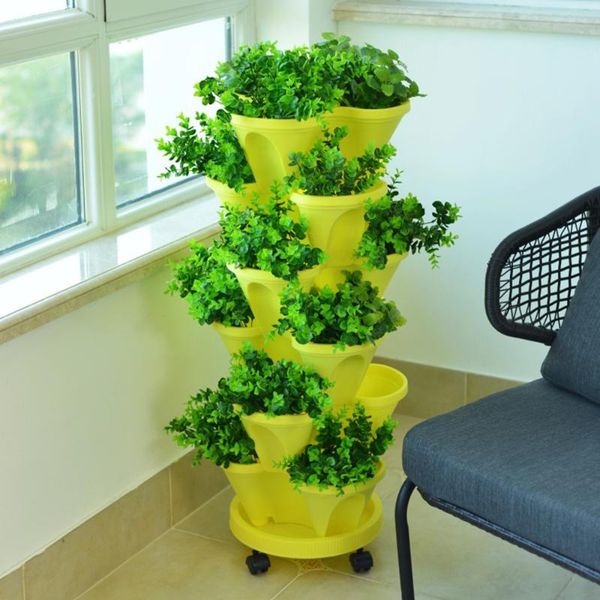 plastic stackable vertical flower plant pot seedling holder garden planter decor suitable for growing strawberry, herbs, flowers planters &
plastic stackable vertical flower plant pot seedling holder garden planter decor suitable for growing strawberry, herbs, flowers planters &