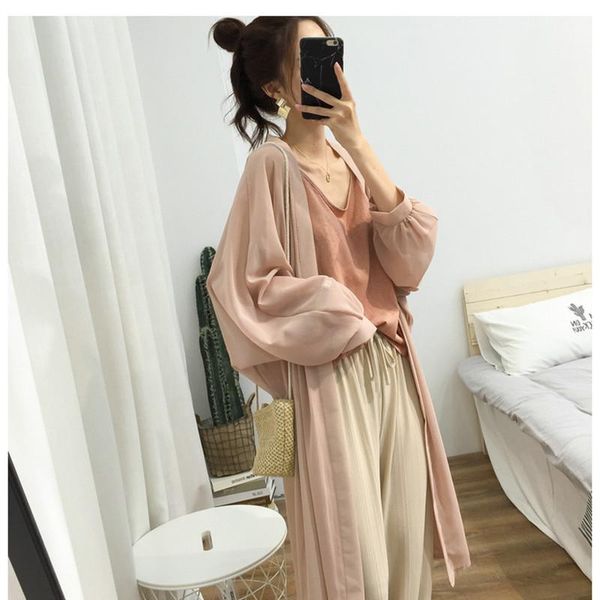 women's trench coats 2021 women vintage kimono loose long windbreaker belted casual beachwear thin summer spring, Tan;black
women's trench coats 2021 women vintage kimono loose long windbreaker belted casual beachwear thin summer spring, Tan;black