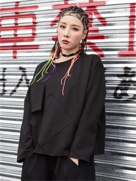 women's t-shirt european and american 2021 spring autumn clothing loose personality stitching long sleeve round collar h, White
women's t-shirt european and american 2021 spring autumn clothing loose personality stitching long sleeve round collar h, White