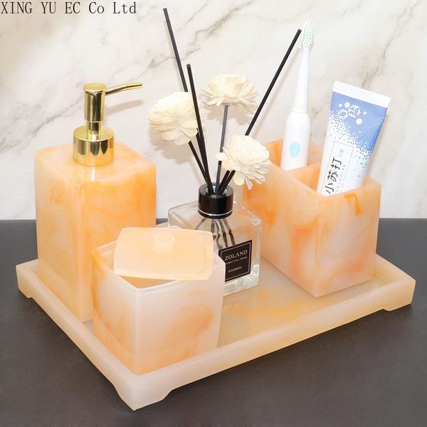bath accessory set bathroom supplies imitation ruby resin toothbrush holder tissue box lotion bottle storage tray decoration accessories
bath accessory set bathroom supplies imitation ruby resin toothbrush holder tissue box lotion bottle storage tray decoration accessories