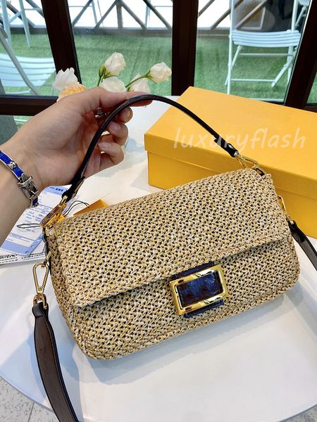 2021 hand-woven straw bag lady designers luxurys shoulder bags lightweight and durable fashion baguette purse handbag wholesale
2021 hand-woven straw bag lady designers luxurys shoulder bags lightweight and durable fashion baguette purse handbag wholesale