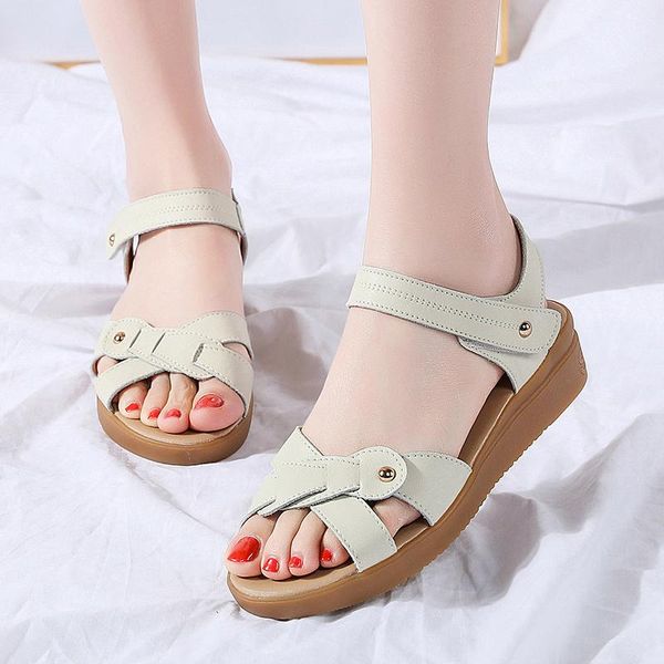 women's solid color versatile sandals summer breathable casual shoes ladies outside, Black
women's solid color versatile sandals summer breathable casual shoes ladies outside, Black
