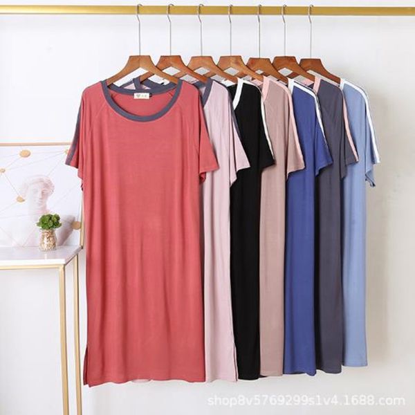 women's sleepwear women night spring summer wear shirt female loose cotton women's gown comfortable 11kx, Black;red
women's sleepwear women night spring summer wear shirt female loose cotton women's gown comfortable 11kx, Black;red