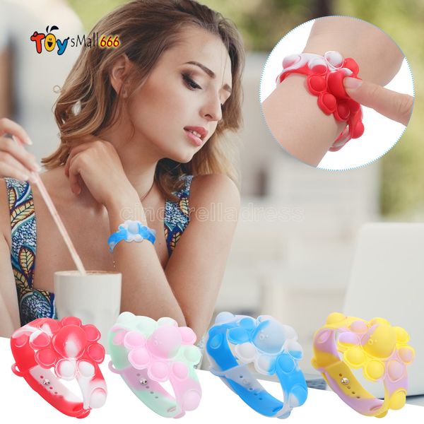 fidget toys relieve stress bracelet press finger bubble silicone bracelet decompression release pressure push bubble toy
fidget toys relieve stress bracelet press finger bubble silicone bracelet decompression release pressure push bubble toy